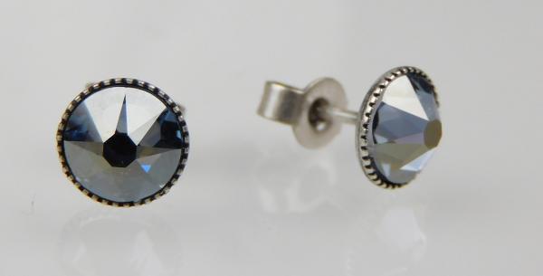 Crystal Blue Shade - Black Jack Ohrstecker LE